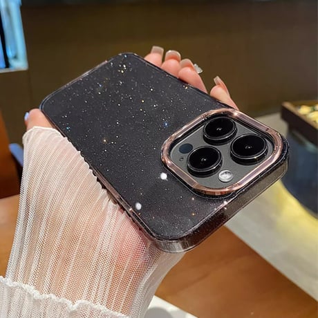 iPhone16Pro/16ケース キラキラ 大人可愛い クリアiPhone15Pro/14ProMax/13ケース 黄ばまない トレンド大人気 [M4675]