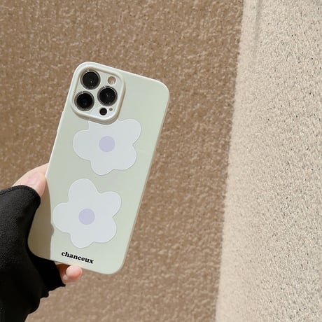 シンプル花柄 iphone14/13proケース シック アイフォン12/11promaxカバー 淡色 ファッション 女子力アップ [M3366]
