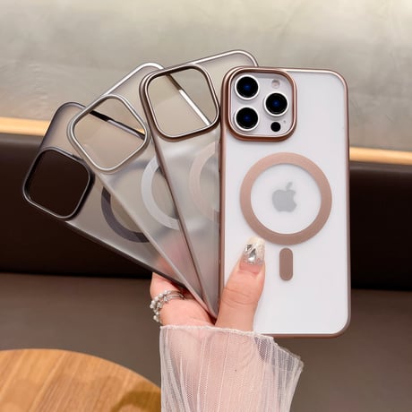 指紋・汚れ防止 iPhone16/16Promaxケース Magsafe対応 iPhone15pro/14/13proカバー シンプル 高品質耐久性 手さわり良い[M5369]