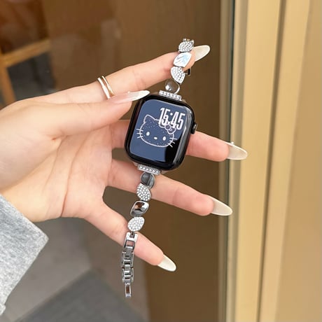 ダイヤメタル  AppleWatchバンド オシャレシック AppleWatchベルト Series 11/10/9/8 SE3/2  Ultra3/2/1 高級感高品質[M6269]