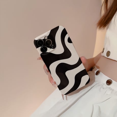 ゼブラ柄 iPhone14/13proケース シック iPhone12pro/11proカバー ファッション  女子力アップ 頑丈ハードケース[M3410]