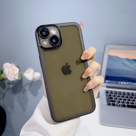 クリア iPhone15/14proケース レンズフィルム付き アイフォン13/12/11pro透明カバー 軽量 使いやすい[M2821]