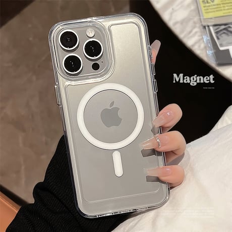 Magsafe対応 iPhone15/15promaxケース 黄ばまない 透明 iPhone14/13pro/12promaxケース シンプル 耐衝撃[M4429]