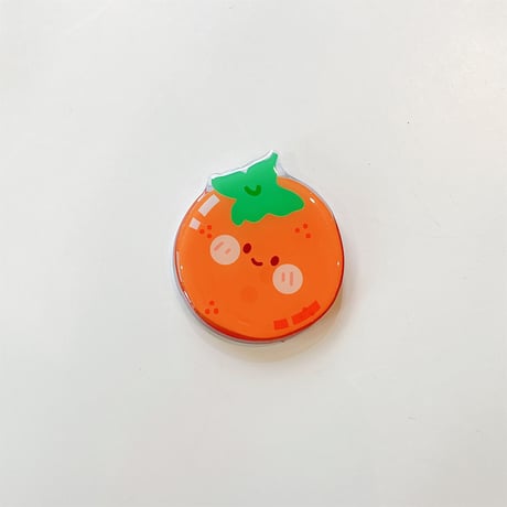 可愛い MagSafe対応スマホグリップ にこちゃん果物 磁石グリップ マグネット式スタンド 便利 ギフトにおすすめ[M4326]