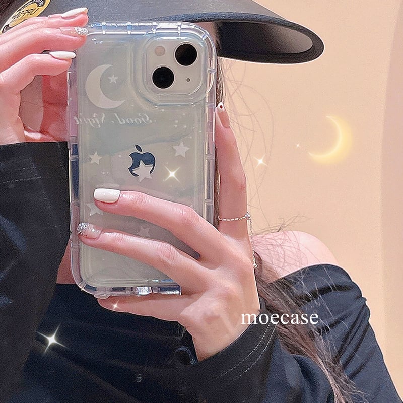 耐衝撃月星柄 iphone14pro/14promaxケース 高透明感 アイフォン 耐衝撃月星柄 iphone14pro/14promaxケース 高透明感 アイフォン