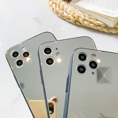 鏡面iphone12pro/12miniケース ミラーiphoneXS/11proケース ガラススマホケース おしゃれさんむけ 化粧かがみアイフォンSEケース GIRLS M81