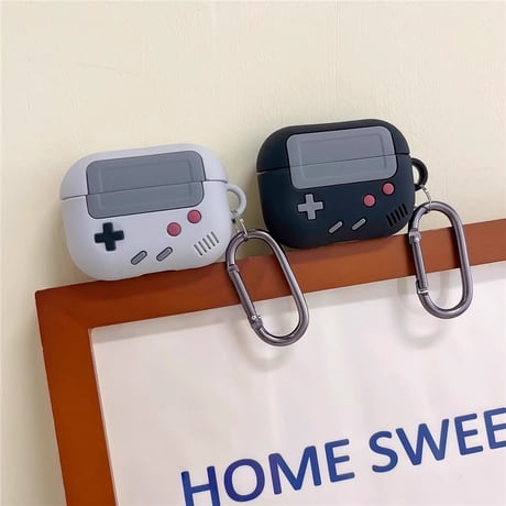 ゲーム機 Airpods４/３ケース  丈夫 AirpodsPro2/Pro1カバー 可愛い  カラビナ付 プレゼントにおすすめ 取り外しが簡単[M4803]
