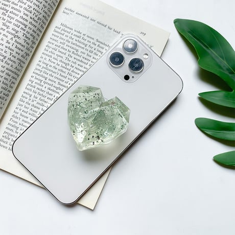 ハートダイヤモンド スマホグリップ  ラメ入り 伸び縮み可 オシャレキラキラ グリップトーク  スマホリング  落下防止 スタンド機能 可愛い  綺麗[M1936]