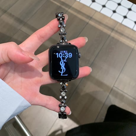高級感ダイヤ AppleWatchバンド おしゃれ金属 アップルウォッチバンド Series10/9 Ultra series8 7 6 5 4  3 2 SE SE2 高品質 人気[M5319]