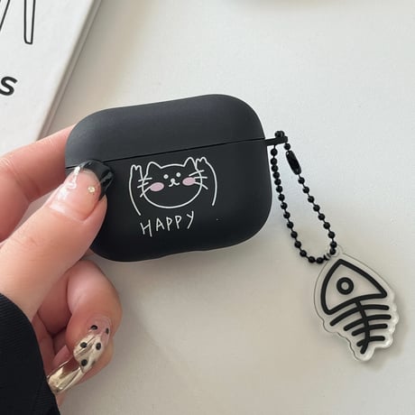 猫/犬 Airpods4ケース  指紋防止 Airpodspro2/proカバー Airpods3 キュート キーホルダー付 プレゼントにおすすめ[M5020]