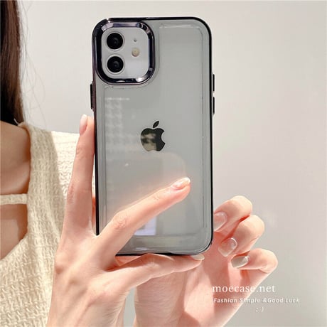 【iPhone16対応】黄ばまないアイフォン15pro/14promaxケース 高透明  高級感 メッキ 耐衝撃加工[M2260]