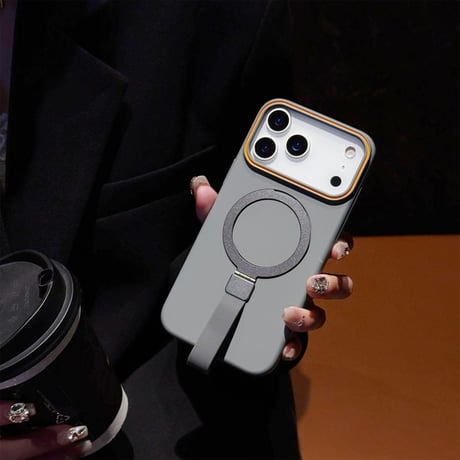 MagSafeリングベルト iPhone17Promaxケース 17Pro/17/17Airケース スタンド機能 耐衝撃 手さわりいい 高品質[M5627]
