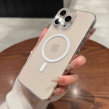 黄ばまない高透明 iPhone16Pro/16ProMaxケース  Magsafe 軽量薄型 iPhone15/14Pro/13promaxクリアケース  カメラ保護 ハード [M4694]