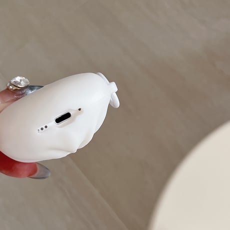 まんじゅう Airpods4ケース ギフトにおすすめ AirpodsPro2ケース airpods3/2カバー リング付き 面白い 食べ物デザイン[M5387]