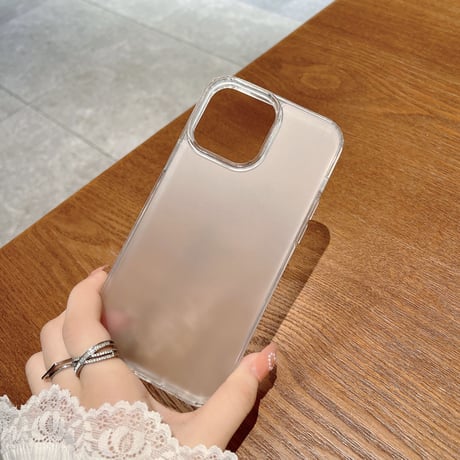 指紋防クリア iphone14Plus/13proケース 高透明感 iphone12/11proカバー  シンプル風 1.5 mm厚さ  頑丈 持ちやすい [M2079]