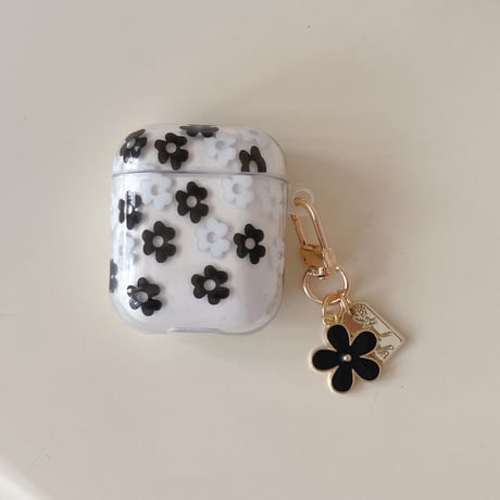春向け Airpods第四世代ケース 花柄 キーチェーン付 AirpodsPro2ケース airpods3カバー 大人可愛い ギフトにおすすめ [M5187]