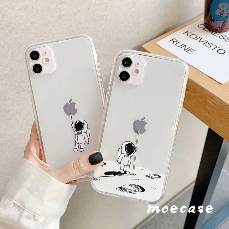 メンズファッションiphone12promaxケース 透明宇宙飛行士 メンズファッションiphone12promaxケース 透明宇宙飛行士