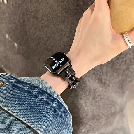 Apple watch series10/9  バンド オシャレ アップルウォッチseries 8 7 6 5 4 3 2 SE Ultra  トレンドファッション 高級感たっぷり[M4595]