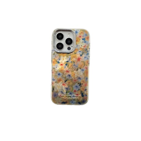 花柄 iPhone16/16Proカバー 秋冬ファッション iPhone15/14/13proケース おしゃれ かわいい 丈夫[M4849]
