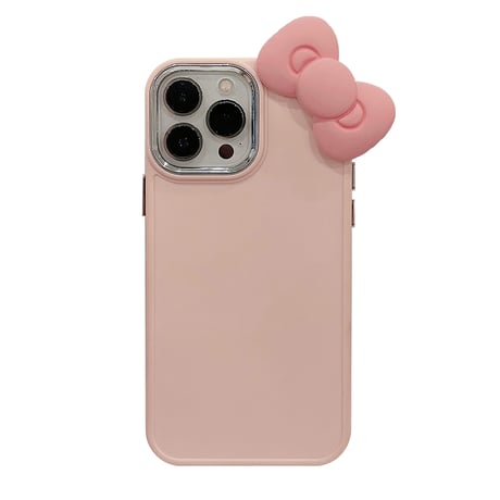 リボン iPhone15/15proケース 可愛い iPhone14pro/13/12カバー お揃い 女子力アップ[M3735]