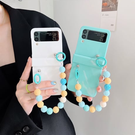 Galaxy z flip3 ケース  ストラップ おしゃれ ギャラクシーzフリップ3  5Gカバー 持ち手あり  高品質 頑丈[M1858]
