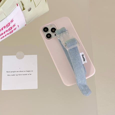デニムベルト付き iPhone14pro/14promaxケース スタンド機能 iphone13/12/11promaxカバー  可愛い お揃い 実用[M2327]