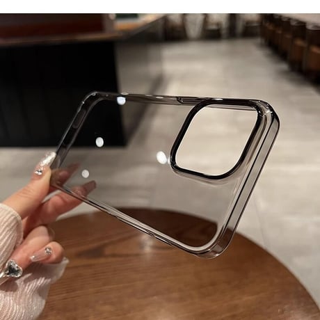 黄ばまないクリアiPhone15pro/15promaxケース 薄型軽量  高透明感 iPhone14/13/12対応 定番 お揃い[M3546]