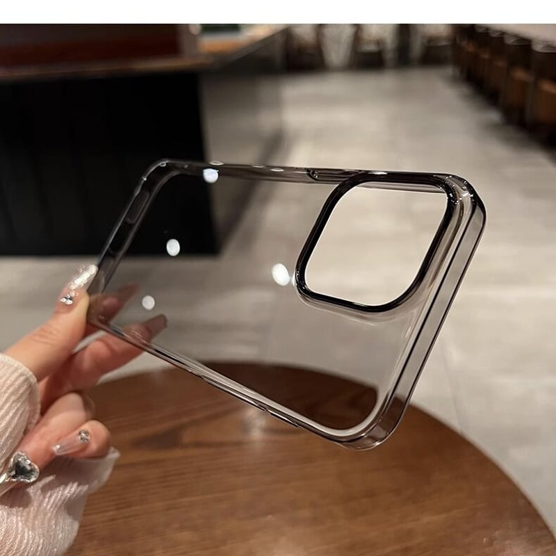 黄ばまないクリアiPhone15pro/15promaxケース 薄型軽量 高透明感 iPho