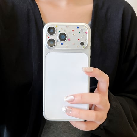 ダイヤ カメラ保護カバー  iPhone17Pro iPhone17ProMax ハンドメイド  ガラスレンズフィルム  傷から保護 iPhoneをカスタマイズ [M6273