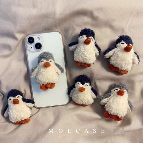 ペンギングリップ iPhone15/14/13miniケース クリア透明感アイフォン12ミニ/11プロカバー 韓国風 かわいい ギフトにおすすめ [M3171]