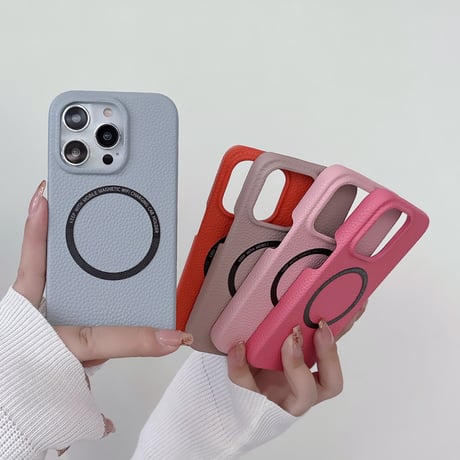 MagSafe対応レザー iPhone15/15Proケース シンプル アイフォン14pro/13/12/11スマホケース 高品質 ファッションセンスいい[M3806]