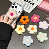 マグネット式花 スマホリング 磁石グリップスタンド 便利 かわいい ギフトに最適 韓国っぽ 頑丈[M6319]