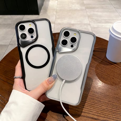 カッコイイ iPhone15Pro/15promaxケース シンプル 高級感  iPhone14promax/13pro/12カバー 耐衝撃 グリップ性 持ちやすい  [M4097]