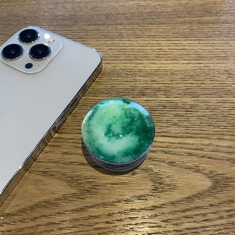 大理石調 ガラス スマホグリップスタンド  かわいいオシャレ 粘着タイプ 個性ファッション 全機種対応 ギフトにおすすめ[M2600]