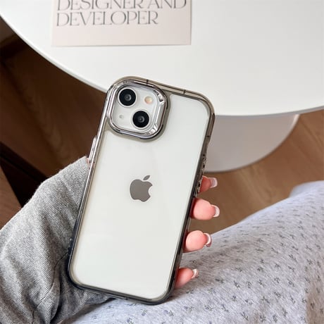 丈夫 iPhone15/15promaxケース シンプル風 アイフォン14promax/13pro/12ケース 透明感 持ち運びやすい [M4531]