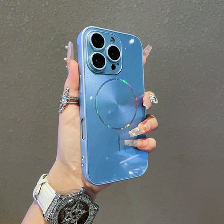 キラキラ iPhone16Pro/16plusケース 耐衝撃 Magsafe対応 iPhone15promax/14/13proカバー 高級感 全面保護 贅沢 存在感抜群[M5411]