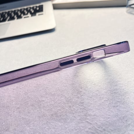 高透明感黄ばまない iPhone14pro/14promaxケース ハード iphone13/13promaxカバー  薄型  金属カメラ枠/ボタン 頑丈[M2313]