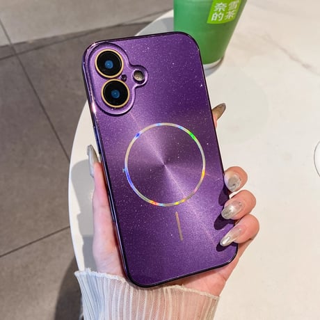 おしゃれ iPhone16/16proケース キラキララメ Magsafe充電 iPhone15pro/14/13promaxカバー カメラカバー 頑丈 [M5443]