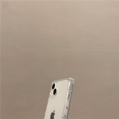 スクエア iPhone14Pro/15ケース 透明 シンプル アイフォン13/12/11promaxクリアカバー 使いやすい 男女兼用 ツヤあり[M2666]