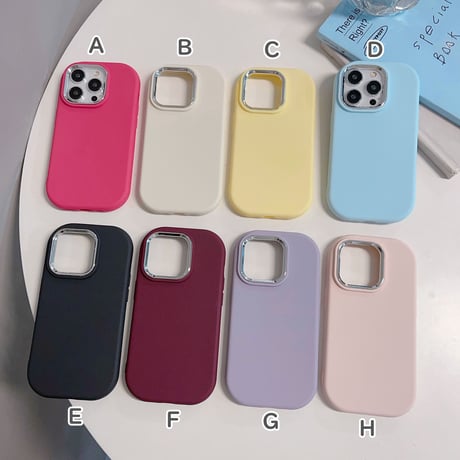 シリコン iPhone15/15proケース 無地 アイフォン14/13/12ケース イエロー ピンク ホワイト シンプル[M3545]