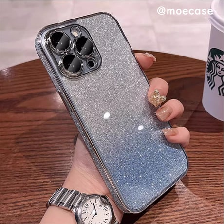 キラキラ iPhone15/15plus/15proケース オシャレ ラメ入り iPhone14/13proカバー  カメラ保護カバー付 綺麗 女子力アップ [M3560]