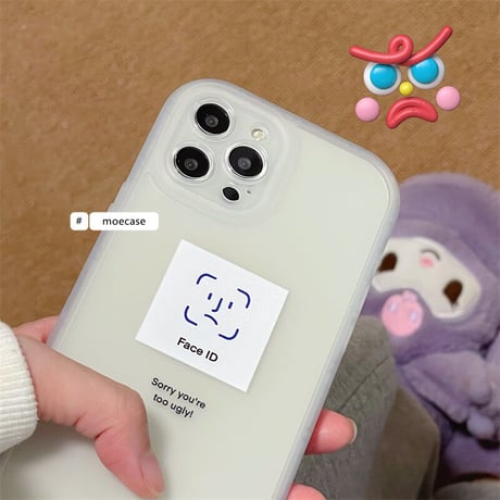 Face ID  iphone14pro/14promaxケース  マット 指紋防止 iphone13/12/11/XRカバー   可愛い シンプル 男女ファッション [M2267]