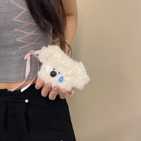 犬ちゃん Airpods 4ケース ニット 第4/3/2世代 AirpodsPro2/Pro1カバー 柔らかい 面白い[M4679]