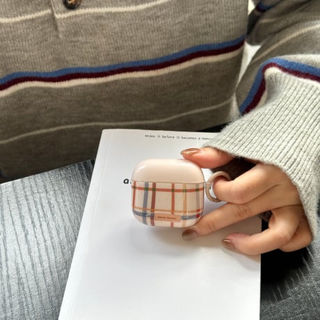ストライプ AirPodsPro3ケース  AirPods4 可愛い犬 AirpodsPro2/3/2カバー リング付き ギフトにおすすめ[M5818]