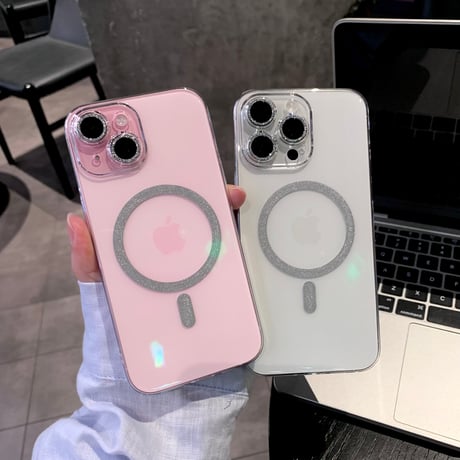 高透明 iPhone15pro/15plusケース マグセーフ対応 黄ばまないクリアアイフォン14/13proカバー 黄ばまない[4349]