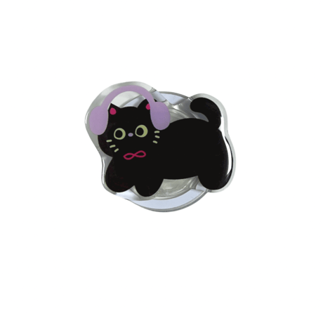 Panda Catスマホグリップ マグセーフ式 折り畳み式グリップトーク パンダ 卓上スタンド機能付き 耐久性あり ギフトに最適[M3749]