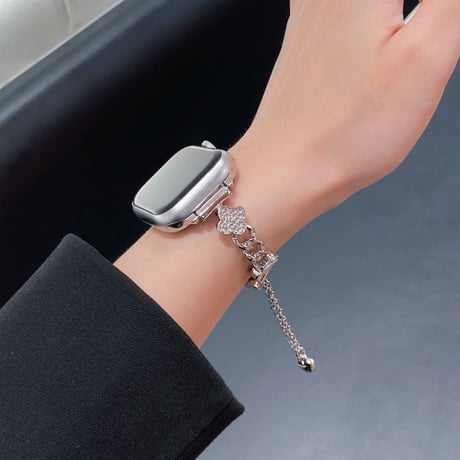 花 Applewatch series10/9バンド オシャレ アップルウォッチseries 8 7 6 5 4 3 2 SE Ultra  人気アイテム 高級感たっぷり[M5257]
