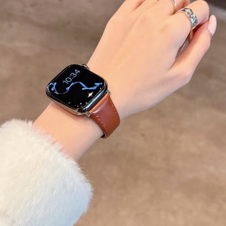 マグネット式バックル  AppleWatchベルト レザー調 艶感 AppleWatchバンド Series 12/11/10/9/8 SE Ultra4/3/2 高級感エレガント[M6726]