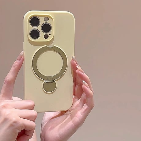 リング付 iPhone16/16Proケース Magsase対応 シリコン iPhone15/14Pro/13ケース 多機能 指紋防止 丈夫  [M4592]