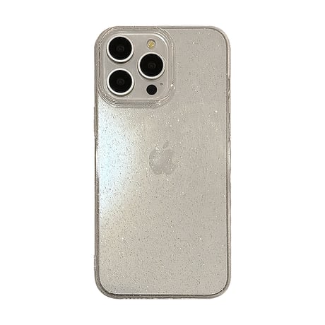 黄ばまない iPhone15/15pro/15plusケース ラメ入り 透明アイフォン14/13pro/12カバー シンプル シック [M4233]